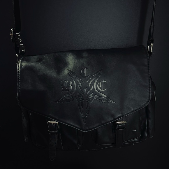Blackcraft Cult Other - Blackcraft Cult Messenger Bag – Gothic Streetwear Crossbody Bag
